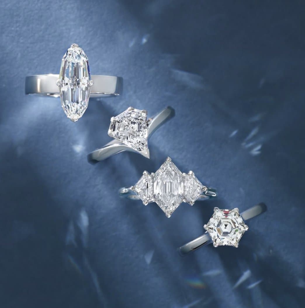 Collection of diamond shapes