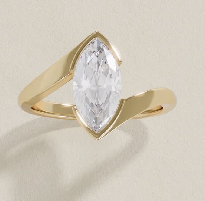 Marquise Bezel Solitaire